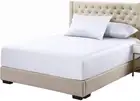 Viscose from Bamboo Fitted Bottom Sheet Only, Split Top King Size (Flex Head)...