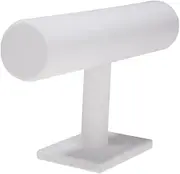 [shamjina] Velvet Jewelry Bangle Necklace Bracelet Display Stand rack and shelf - White Velvet, as described
