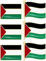 [SAFIGLE] Palestinian Brooch and Flag Pin Set - 6pcs Backpack, Shawl, Clothes, Scarf Lapel Pins - Palestine Aesthetic Breastpin