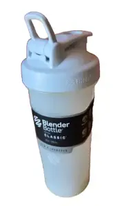 Blender Bottle Classic V2 28 oz Clear and White With Loop Leak Proof Brand New