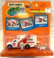 New 1999 Matchbox Go Action Fast-Savin Ambulance w/Accessories (Seller Cat#0265)