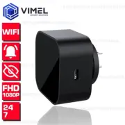 Spy Camera Wall Charger Power Adaptor WIFI Wireless Live View Night Vision Nanny
