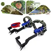 Upgrade Tree/Pole Climbing Spike Set Safety Belt Strap Rope Adjustable Stainless