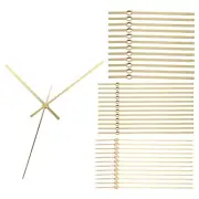 Clock Hands, 12 Set Clock Hands Kits Clock Mechanism Movement Aluminum,Gold,A10