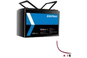 Gentrax 12V 100Ah Lithium Battery + 5* 4AWG 0.3m Connector Cable M8 and M10 Lug