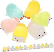 Generic 18pcs Glow The Dark Miniature Penguin Figurines Penguin Decor for Indoor Outdoor Creative DIY Decoration Accessories for Cozy Atmosphere