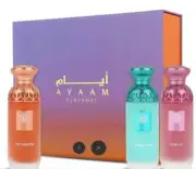Mini Musk Collection 3x80ml Unisex by Ayaam Perfume(Sunstone, Turquoise, Topaz)