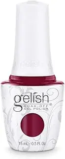 Gelish Professional Stand Out Soak-Off Gel Polish, Dark Red Creme, 15 ml