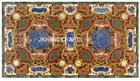 Marble Dining End Table Top Gemstone Inlaid Work Home Decor Determine 54" X 32"