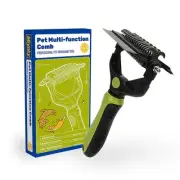 3-in-1 Pet Deshedding Tool - Undercoat Rake, Deshedding Brush, Dematting Comb...