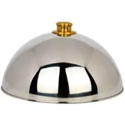 12" Stainless Steel Cheese Melting Dome and Steaming Cover,Polished Steak Cover,Cloche Serving Dish Food Cover,Best for Flat Top Griddle Grill Ect....