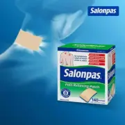 Salonpas 4 Packets 80 Pain Relieving Patches Larger 7.2 x 4.6cm Expiry 12/2027