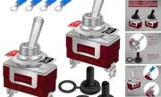 2Pcs Toggle Switch 12V 30A ON/Off 2 pin 2 Position SPST Waterproof Switch
