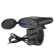 QC3.0 PD USB Motorcycle Handlebar Charger Phone Fast Charging Power Waterproof