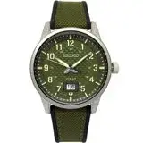 SEIKO 精工 SUR323P1 軍綠 銀框 夜光 日期膠帶 男錶