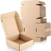 100 Pack Shipping Boxes 6 X 6 X 2 Inch Corrugated Cardboard Boxes Small Mailing