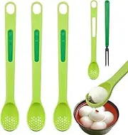 3 Pack 2 In 1 Spoon Fork Set Pickle Forks Olive Spoon Jar Spoon and Fork Set Kitchen Tools