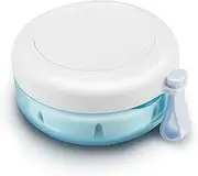 Denture Case, Definitely No-Leak Denture Bath Box for Traveling Perfectly, Denture Cup with Strainer & Magnetic Mirror, Completely Clean Care for Retainer, Mouth Guard, & Denture
