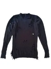 Dodo Bar or Long Cotton Knit Sweater Fringe Destruction US 4/ IT 40 NWT $493