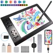 VIN1060 Plus Digital Graphics Drawing Tablet with 10x6inch Screen, Stylus, NEW