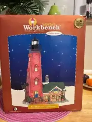 Santa’s Workbench Collection Lighthouse - Lighted Christmas Village