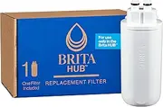 Brita Hub Replacement Water Filter, Alternative to Plastic Water Bottles, Use with Brita Hub Instant Powerful Counter Water Filtration Device