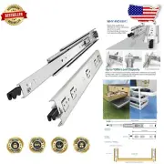 Durable 22-Inch Ball Bearing Drawer Slides - Locking Mechanism, Pair Included