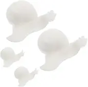 HOODANCOS Resin Epoxy Molds Snail Decorations Miniature Snail Figures Resin Fillers for DIY Micro Landscape Craft Kit