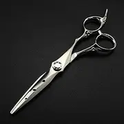 Professional 9Cr Steel 6 Upscale Matte Haircut Thinning Barber Hair Cutting Hairdressing Scissors Set with Bag-Cutting