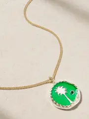[Pascale Monvoisin] Pascale Monvoisin - 9-karat Gold Tsavorite Necklace - One size One size Gold
