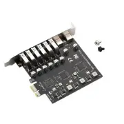 Expansion Card PCIE to 8-Port USB3.2 Gen1 Controller Type-C 5Gbps Converter