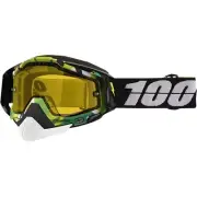 100% PERCENT RACECRAFT SNOWMOBILE BOOTCAMP GOGGLES WITH YELLOW LENS