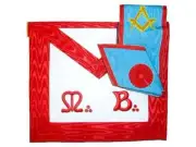 Master Mason Set. M.: B.: Apron + Sash - Ancient Accepted Scottish Rite (AASR)