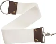 Beavorty 1Pc Barber Strop Dual Sided Canvas Sharpening Cloth for Straight Razor Cowhide Material for Razor Blade Maintenance Salon