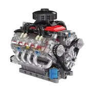Mould King 10171 LSX454 V8 Engine Model DIY Assembly Kit Motorized Building Blocks Excellent STEAM Science Education Dis