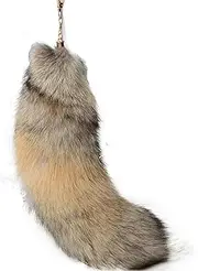 [Ungtyb] Durable Fox Tail Keychain, Soft Costume Keyring, Creative Animal Fox Tail Cosplay Key Chain, Bag Pendant for Women, a Unique Bag Pendant That Adds Fun to Cosplay Costumes
