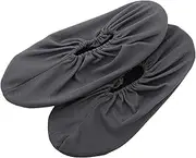 GAXIRE 2pcs Mesh Shoe Covers Mens Booties Shoe Covers Disposable Booties for Shoes Covers Disposable Socks for House Guests Foot Covers for Shoes Disposable Work Boots Covers Grey Cloth