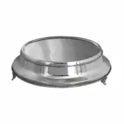 Classic 25.5cm Nickel Plated Round Plateau Wedding Silver Cake Stand Display