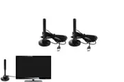 2pcs HD TV Portable Indoor Antennas Amplifier Signal Booster