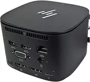 HP Thunderbolt 280W G4 4J0G4AA 4K UHD Docking Station with Combo Cable, Black