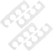 Beavorty 2 Pairs Reusable Silicone Toe Separators for Pedicure Gel Toe Divider Manicure Finger Separator for Women and Men Nail Care Spacers
