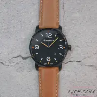 在飛比找蝦皮商城優惠-WENGER 瑞士威格 都會紳士時尚腕錶-棕皮革/黑橘面黑 