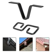 V Shape Rain Chain Hook with Adapter Suitable for Different House Gutter Sizes