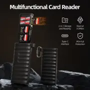 High Speed Card Reader SD / TF Card Organizer Phone Tablet Flash Transfer Card
