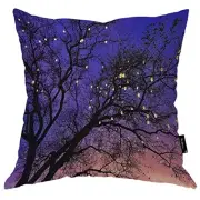 18x18 Decorative Throw Pillow Cover 18" x 18" (Pack of 1) Autumn Leafless Tree