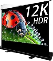 Screen 16:10 Portable Floor Standing Pull Up Projector Screen Default to White Fiberglass Screen Projection Screens(92inch)