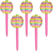 UEXINGOO 5 pcs Fidget Pen,Decompression Ballpoint Pen, Multifunction Writing Ballpoint Pen, Multi Colored Pen for Office Desk Toys, Novelty Gifts for Kids Children Students