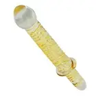 Big ￼Glass Dildo Dong Wand Massager Thruster Anal Vaginal LARGE Gay Sex Toy