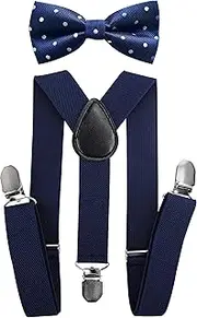 [axy] Children's Braces with Bow Tie Set for Children 1-6 Years Old, Y-Shape Boys Girls HTK25-3
