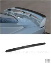 24-Up Ford Mustang GT Performance Wing | MATTE BLACK Rear Gurney Flap Spoiler (for: Ford)